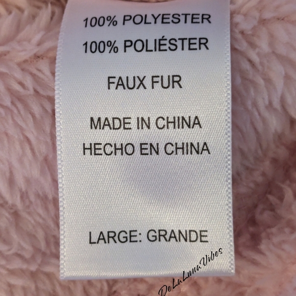 Jane & Bleecker Faux Pink Fur Pullover in Like New Condition Size Large. Comfort - Picture 6 of 8
